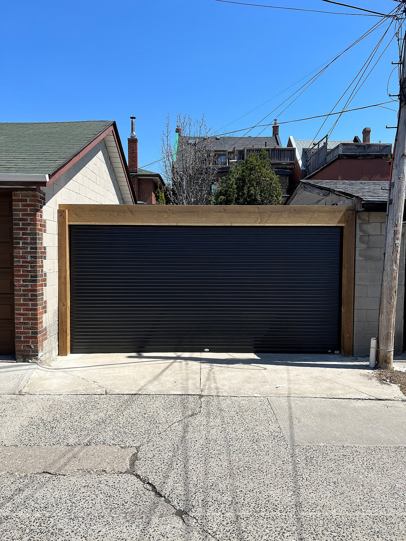 Laneway Roll Up Garage Doors, Mississauga, Toronto GTA