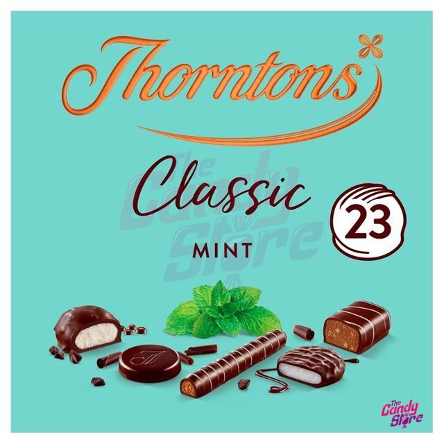 Thorntons výběr hořkých čokolád plněných mátovým krémem 233 g Candy