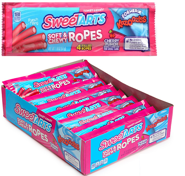 Cherry Punch Sweetart Candy Ropes Kazoozles Candy Ropes