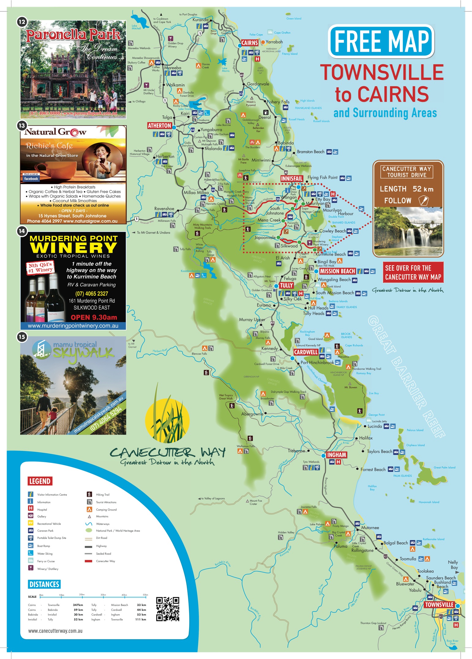 . Discovery Map Canecutter Way Scenic Drive The Greatest Detour in