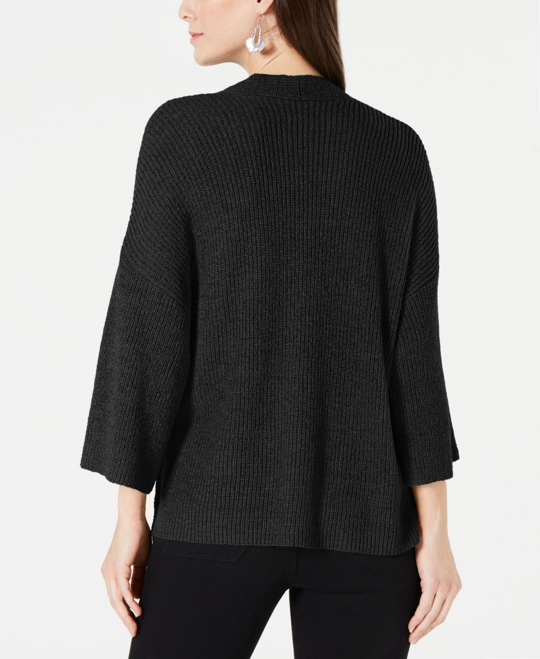 Style & Co. Women Size Small S Black Cardigan Sweater Canerra