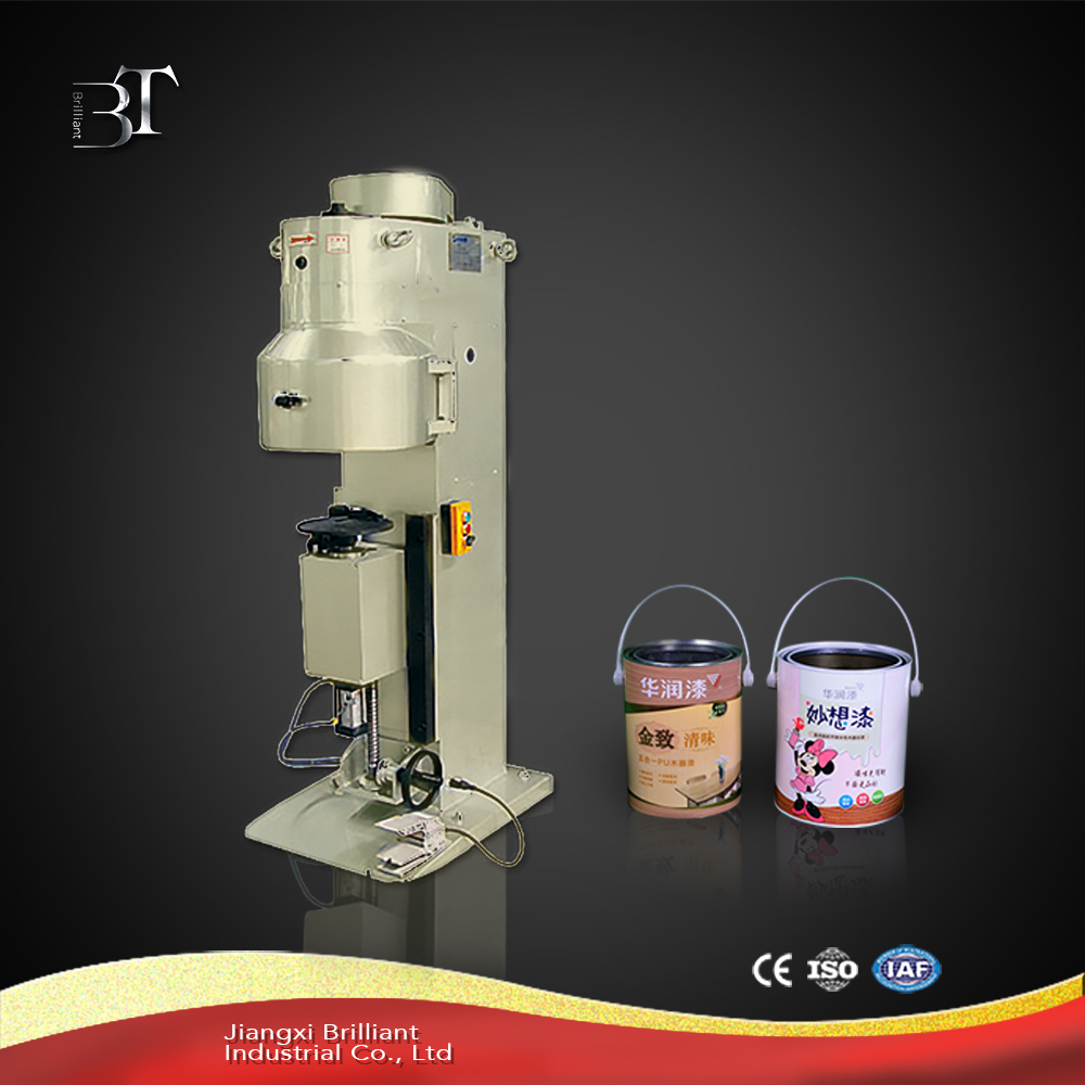 GT4A68Q Pneumatic round can seamer/vacuum tin can sealing machine Tin