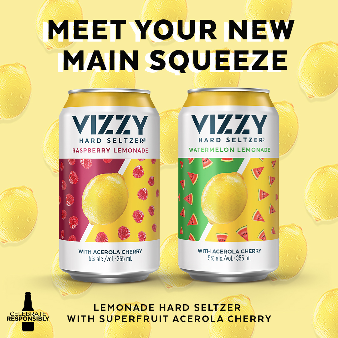 Vizzy Hard Seltzer Lemonade launches in Canada Canmaking News