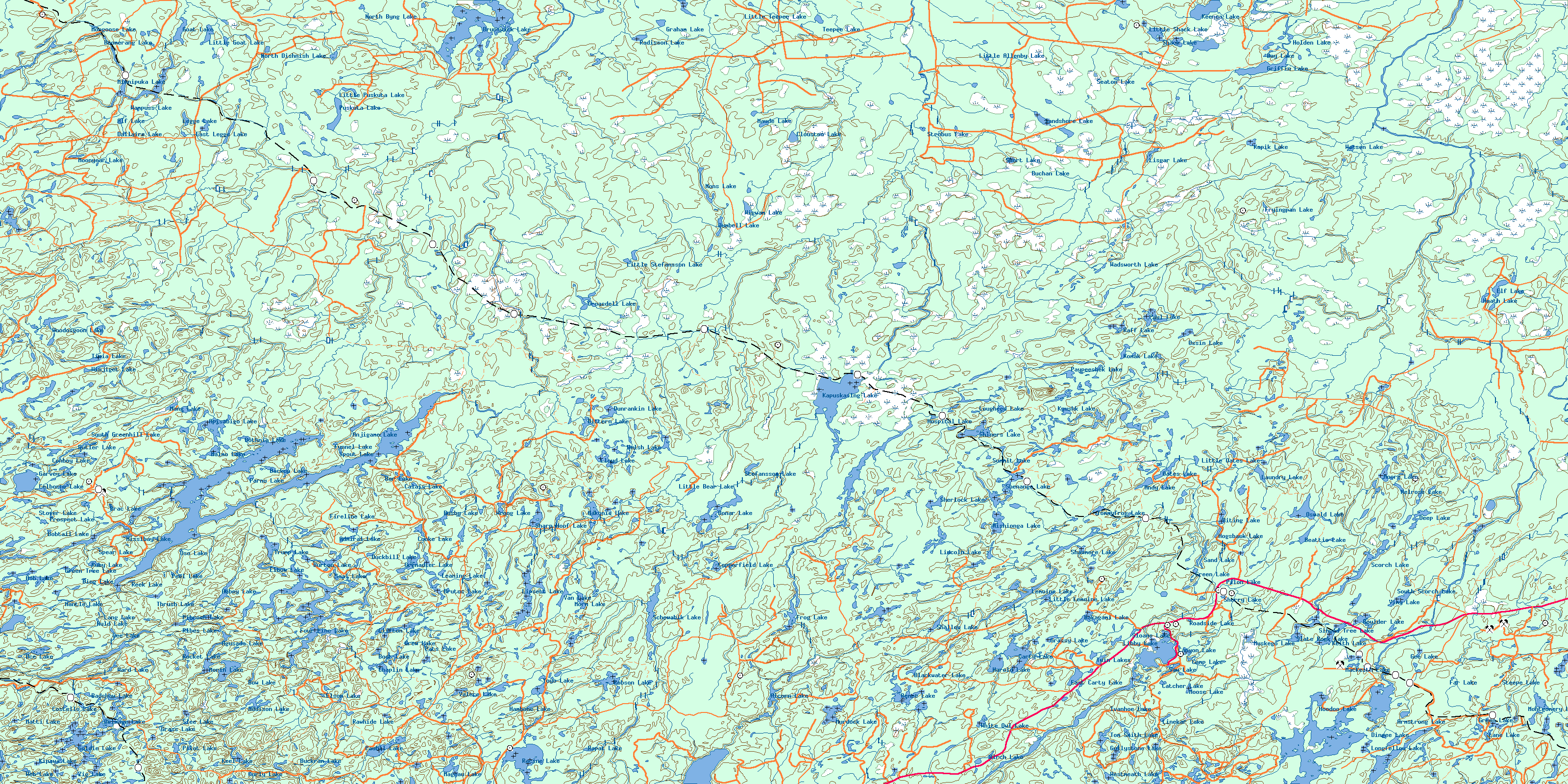 Foleyet Topo Map Free Online, NTS 042B, ON