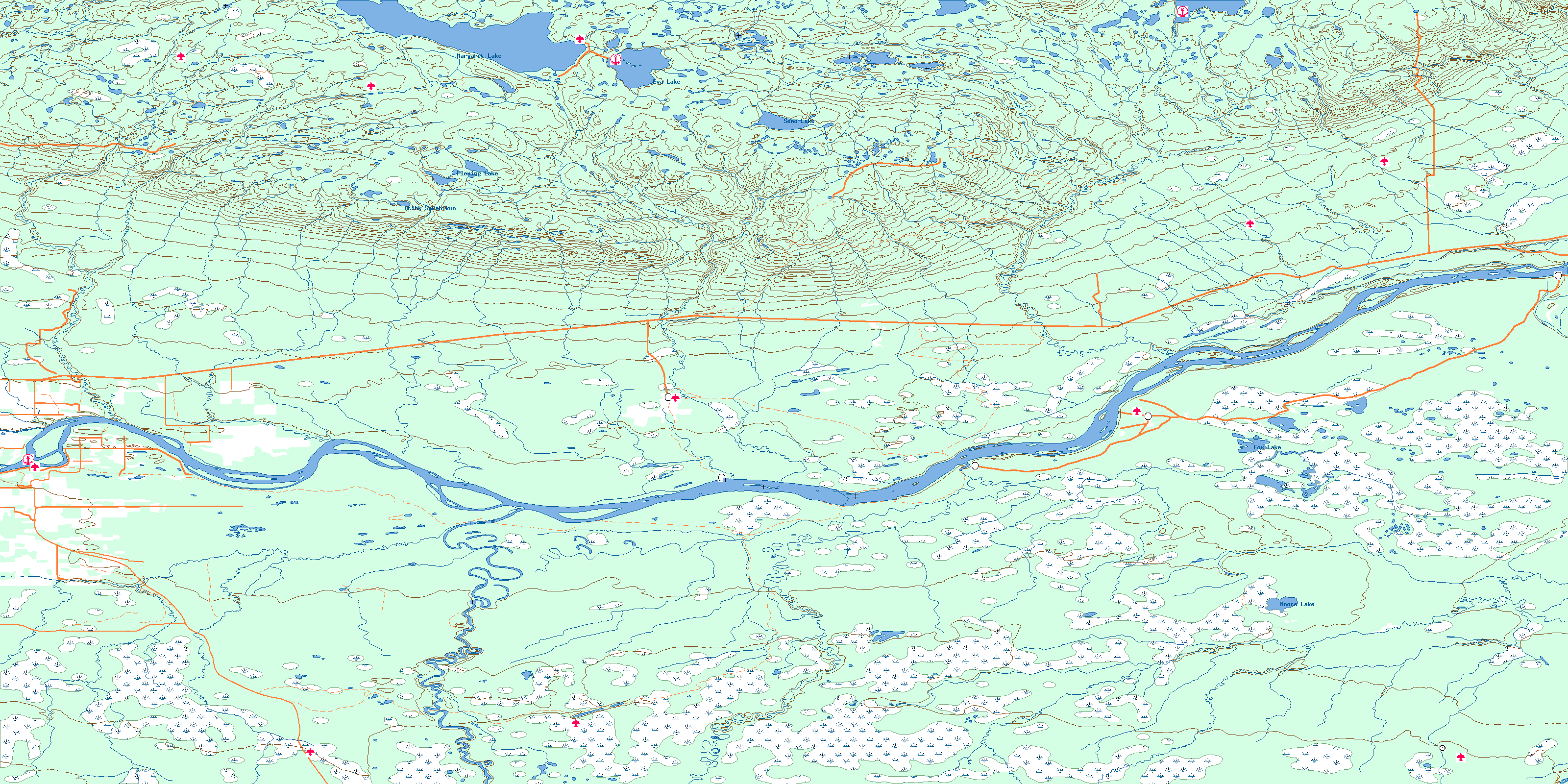 John D'Or Prairie Topo Map Free Online, NTS 084J, AB