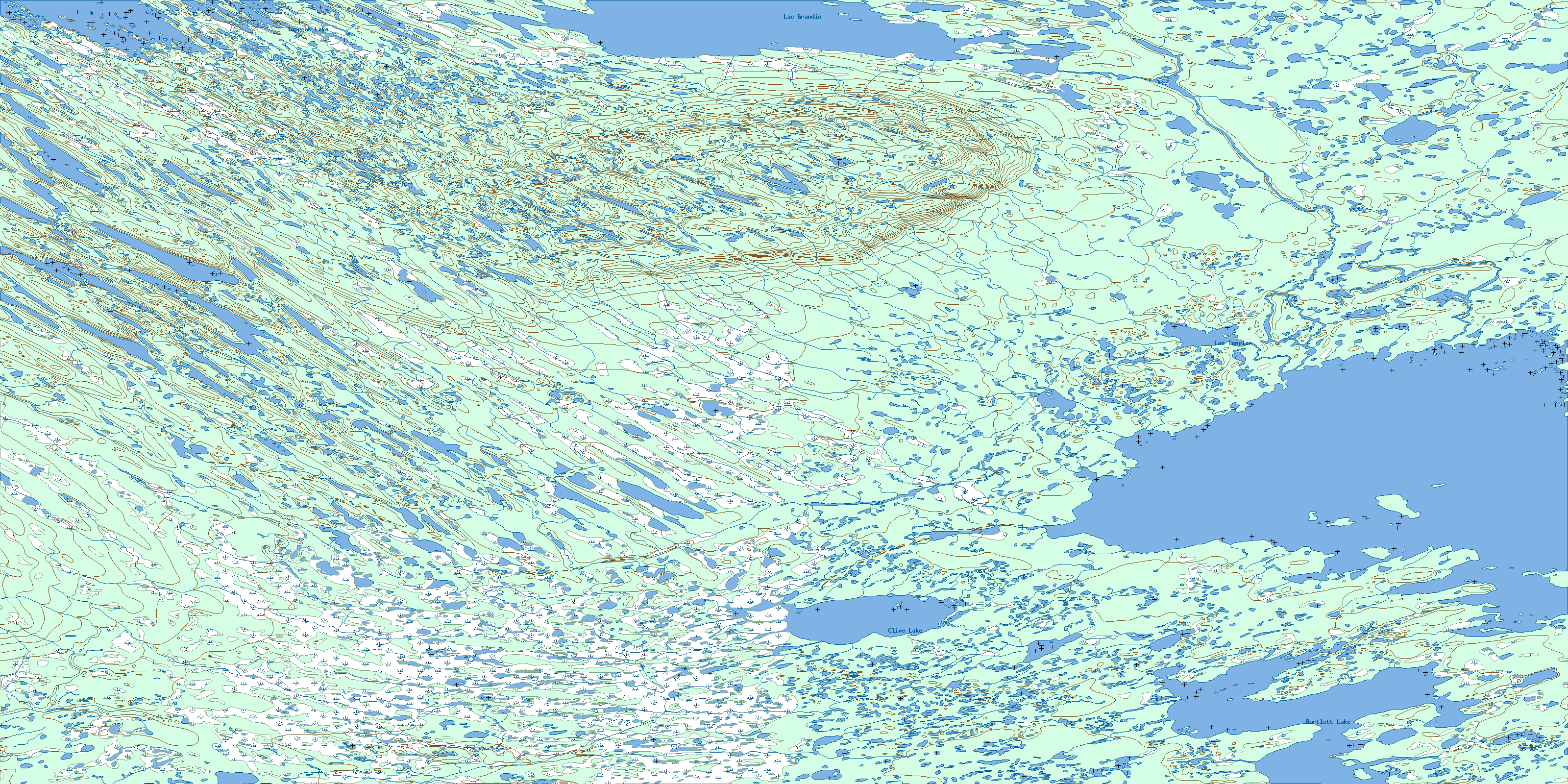 Lac La Martre Topo Map Free Online, NTS 085M, NT