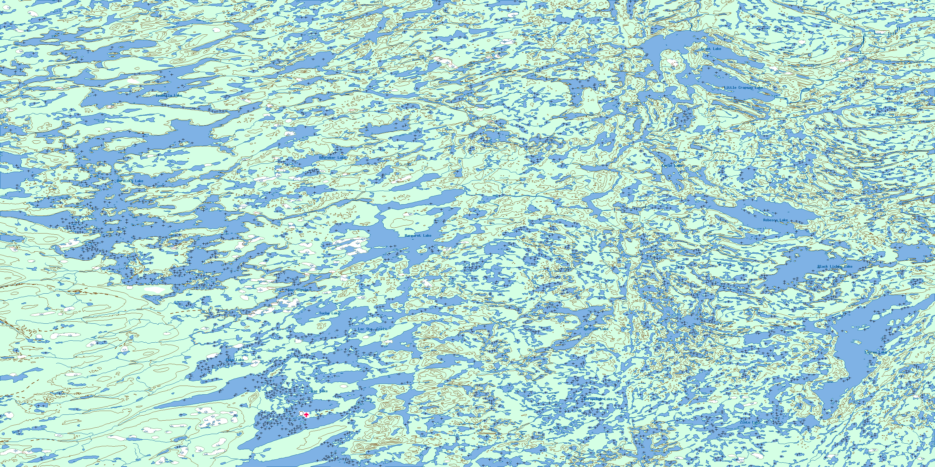 Hardisty Lake Topo Map Free Online, NTS 086C, NT