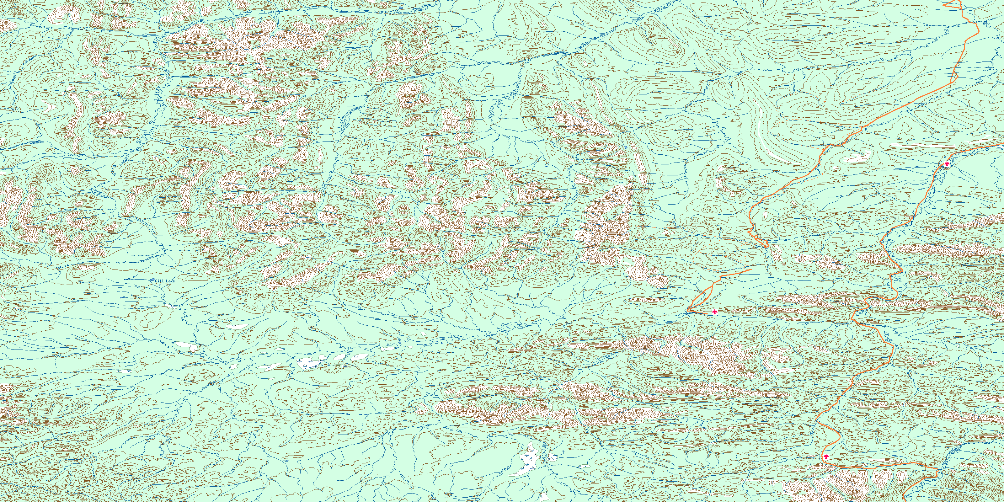 Ogilvie River Topo Map Free Online, NTS 116G, YK