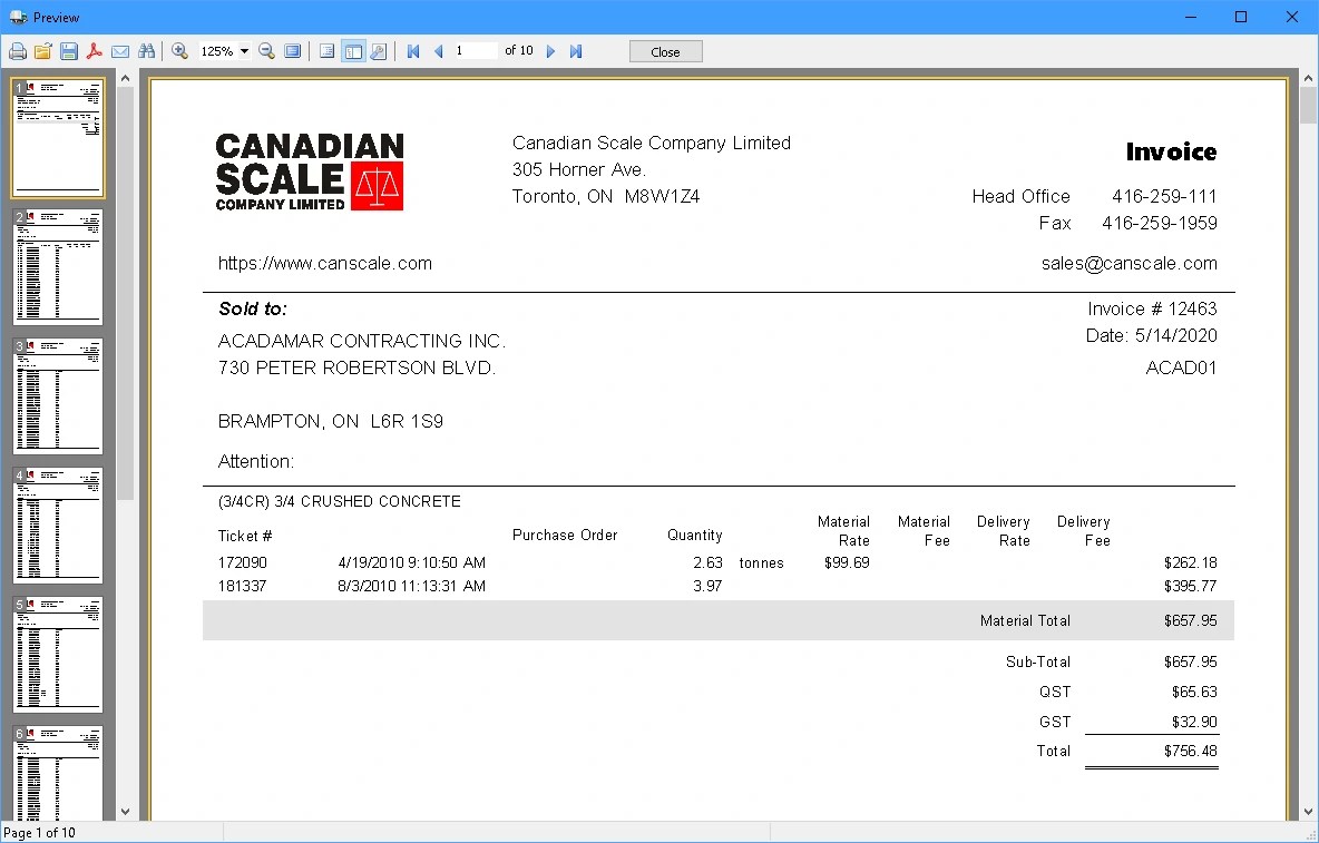 Truck Scale Ticketing Software