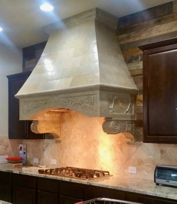 RANGE HOOD Cantera Stone Design
