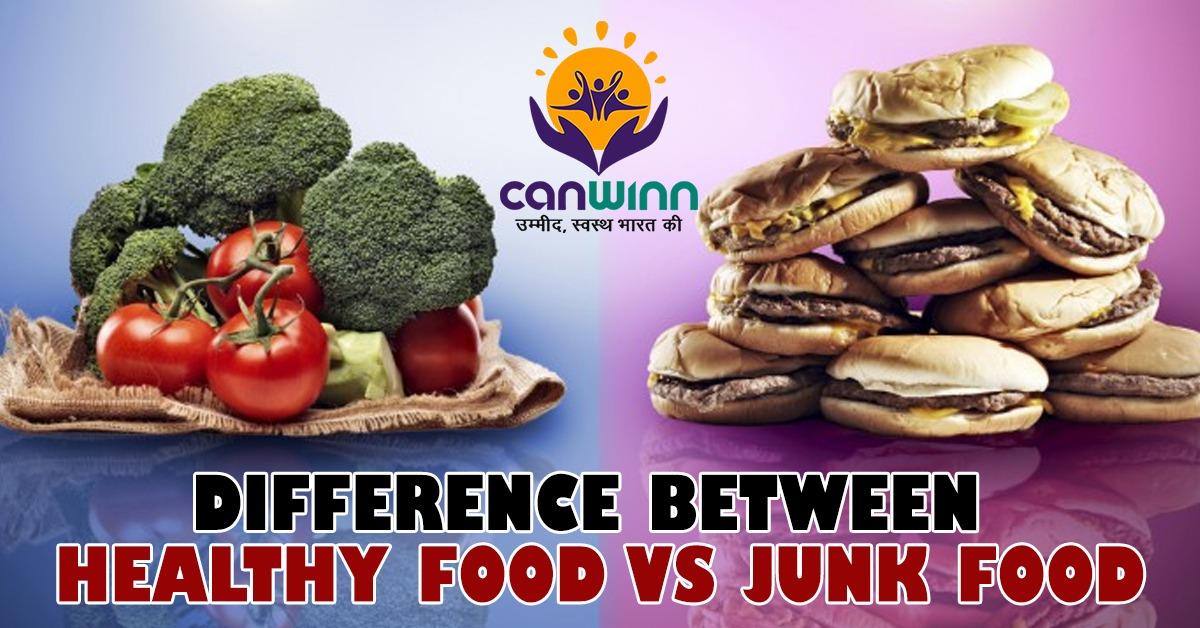 Difference Between healthy food vs junk food Canwinn