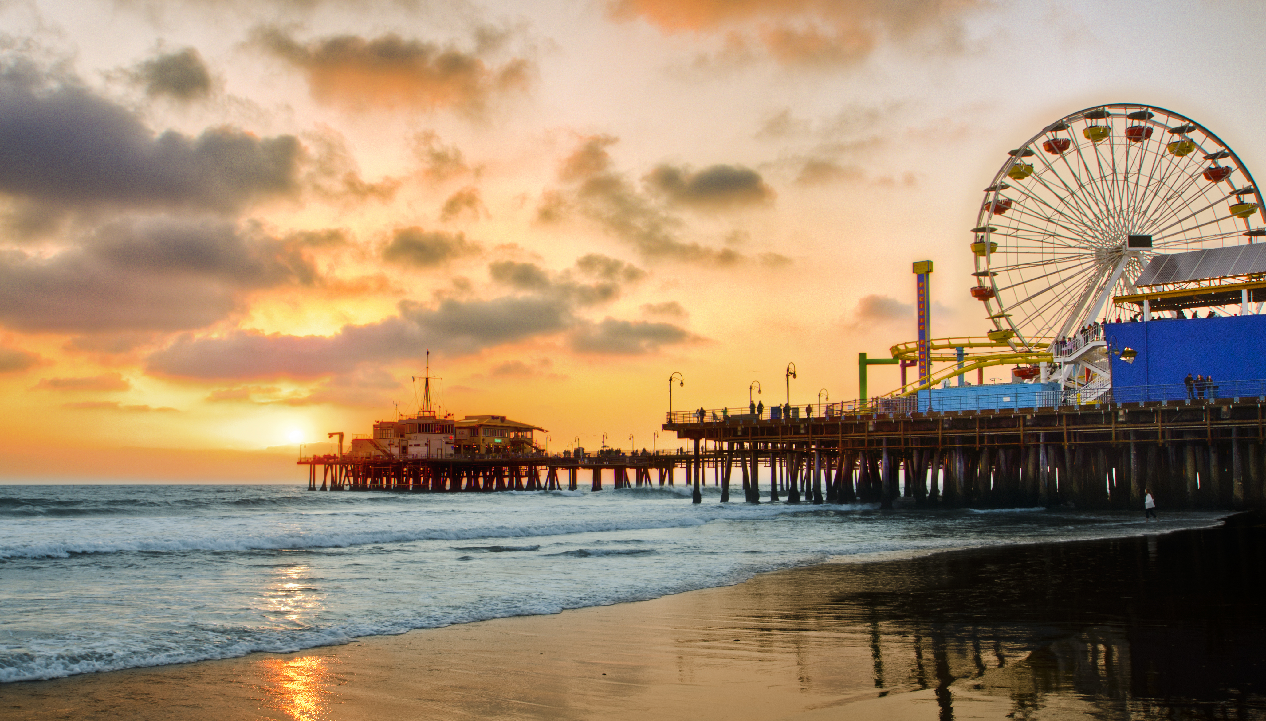 The santa monica pier, located in the middle of santa monica beach, is one of the most iconic places in the city. Santa Monica Pier Is LA County's Top Polluted Beach ...