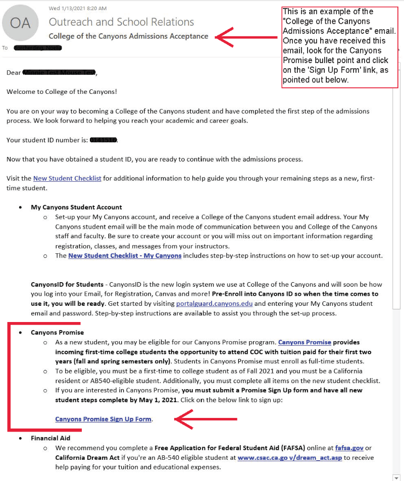 Sign Up Criteria