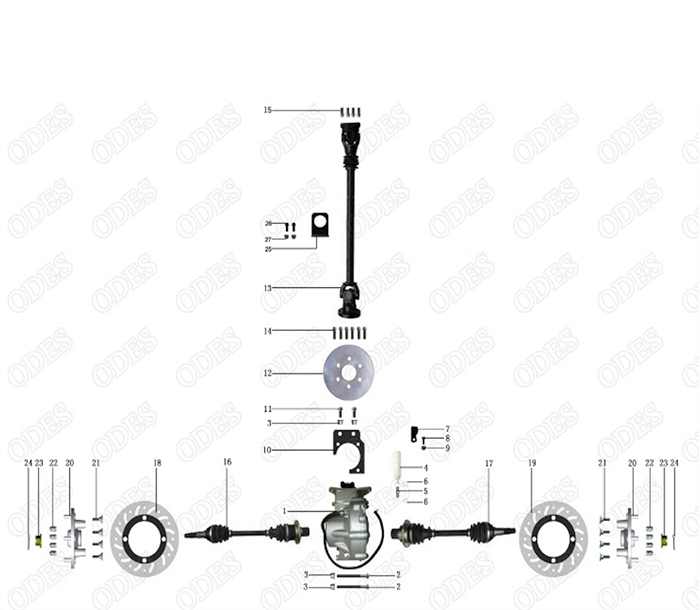 ODES 800 spare parts