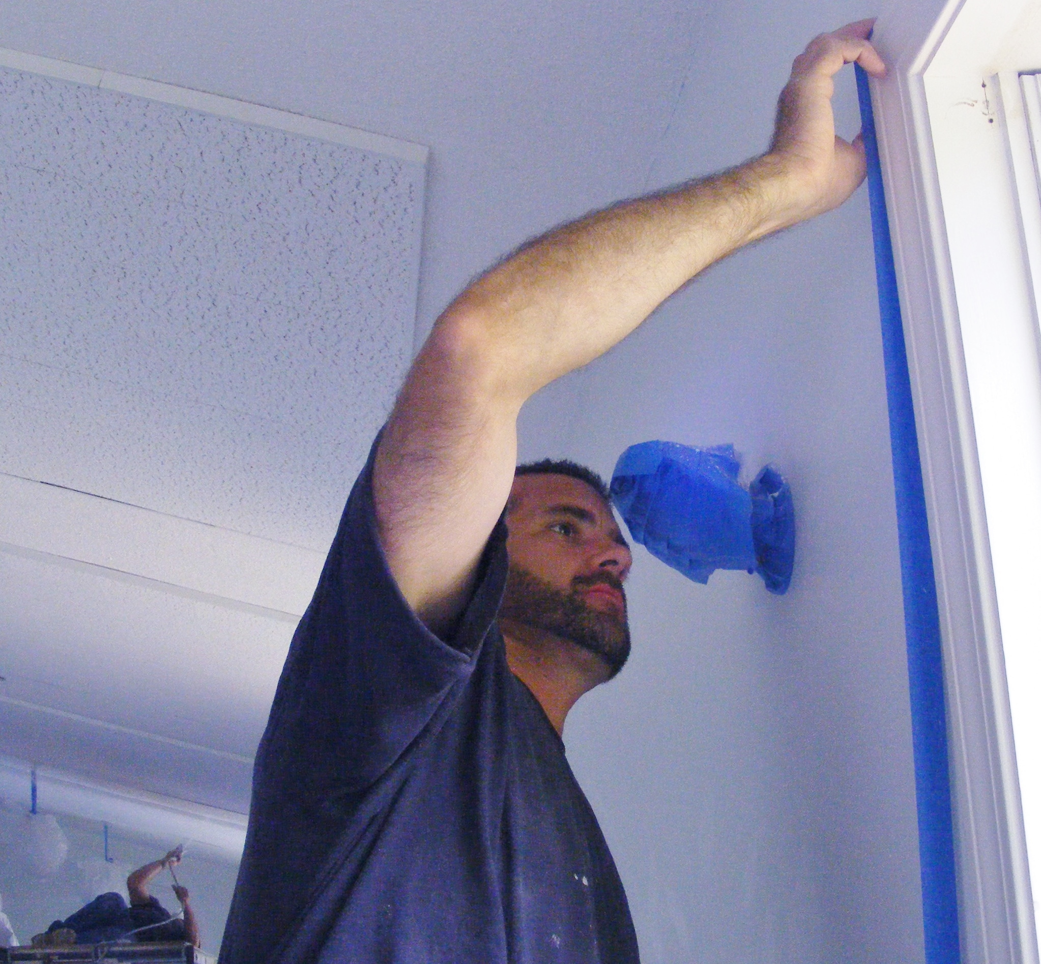 Inmates paint inside of Falmouth church