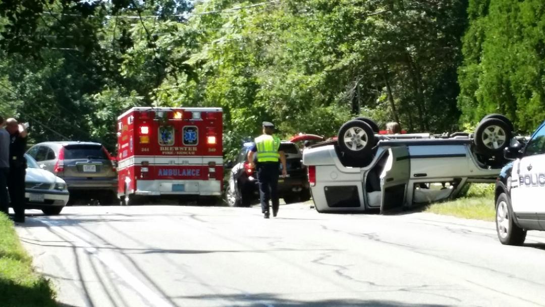 SUV Rolls Over in Three Vehicle Crash in Brewster
