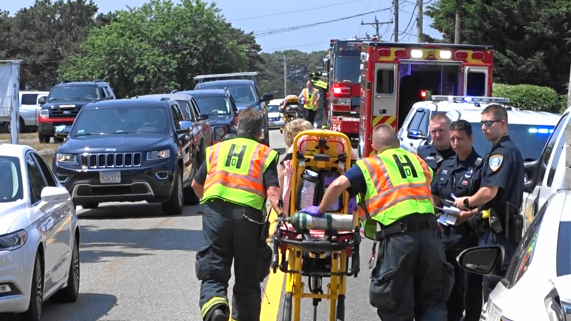 VIDEO Multiple injuries reported at Harwich Port crash