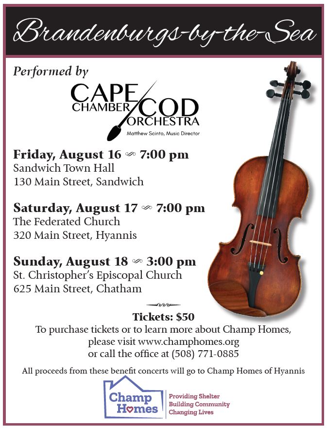 Cape Cod Chamber Orchestra to Put on Classical Music Concerts to Support Champ Homes