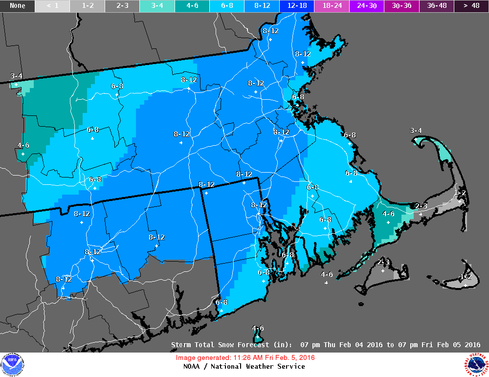 Cape Cod Pasted with Heavy, Wet Snow; Scattered Outages Reported