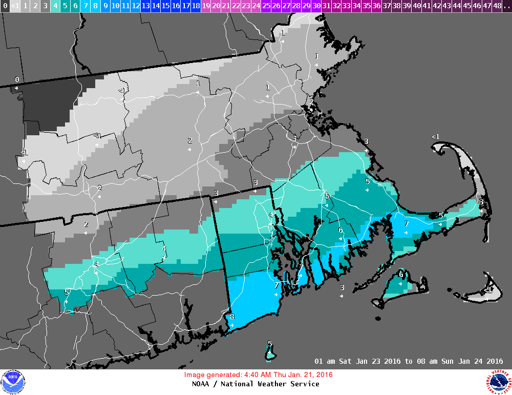 Weekend Snow Headed For Cape Cod; Amounts Still Uncertain