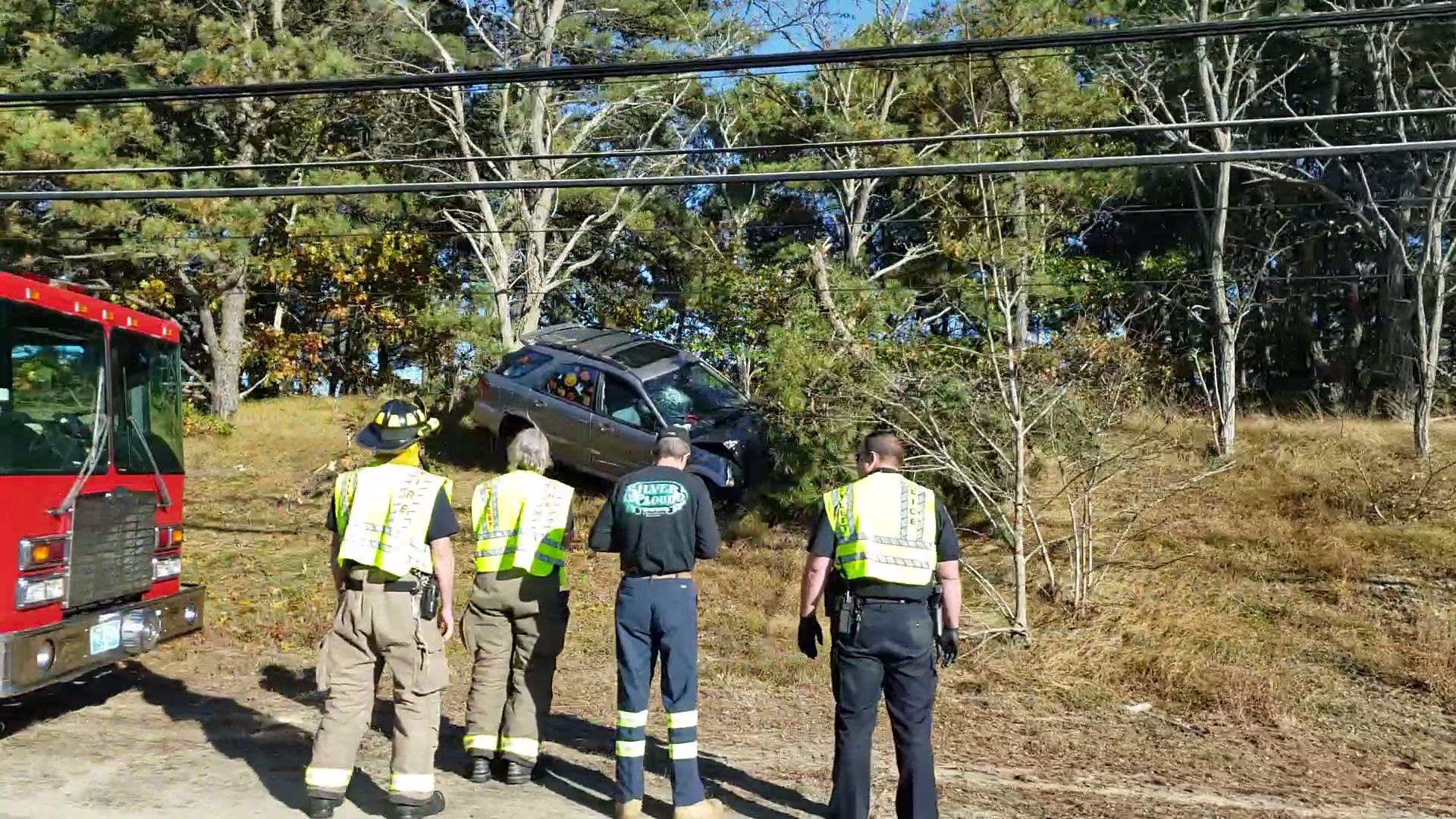 One injured after car goes into woods in Wellfleet