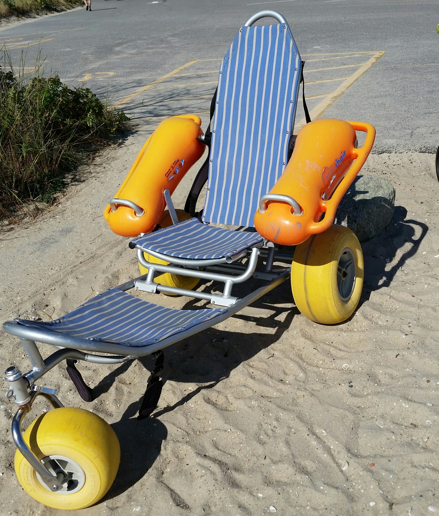 Officials seek return of beach wheelchair