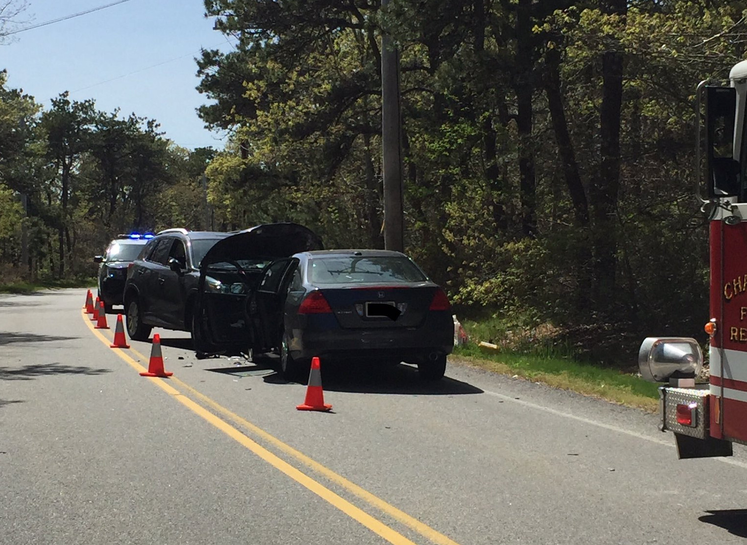 Two injured in headon crash in Chatham