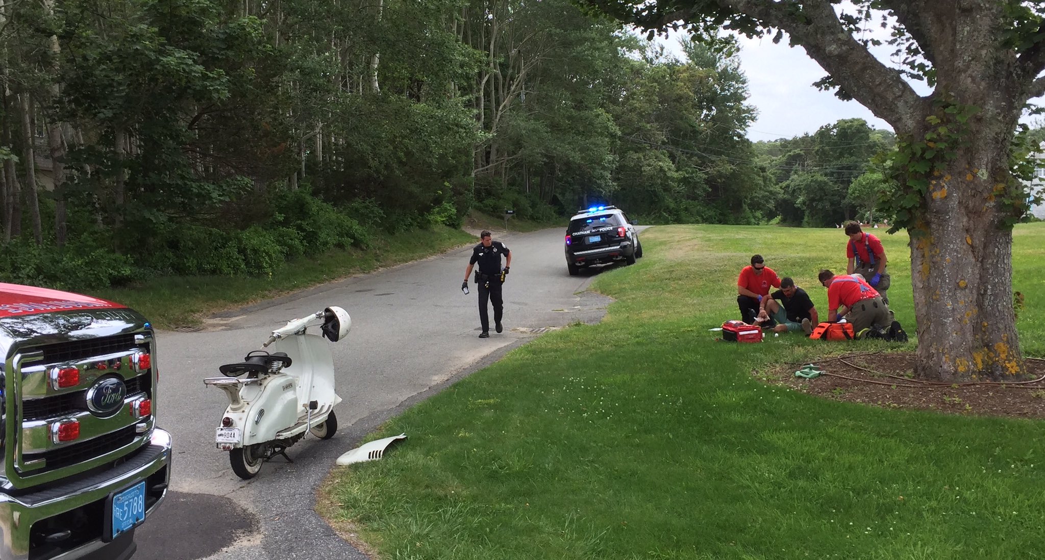 Two injured in scooter accident in Chatham