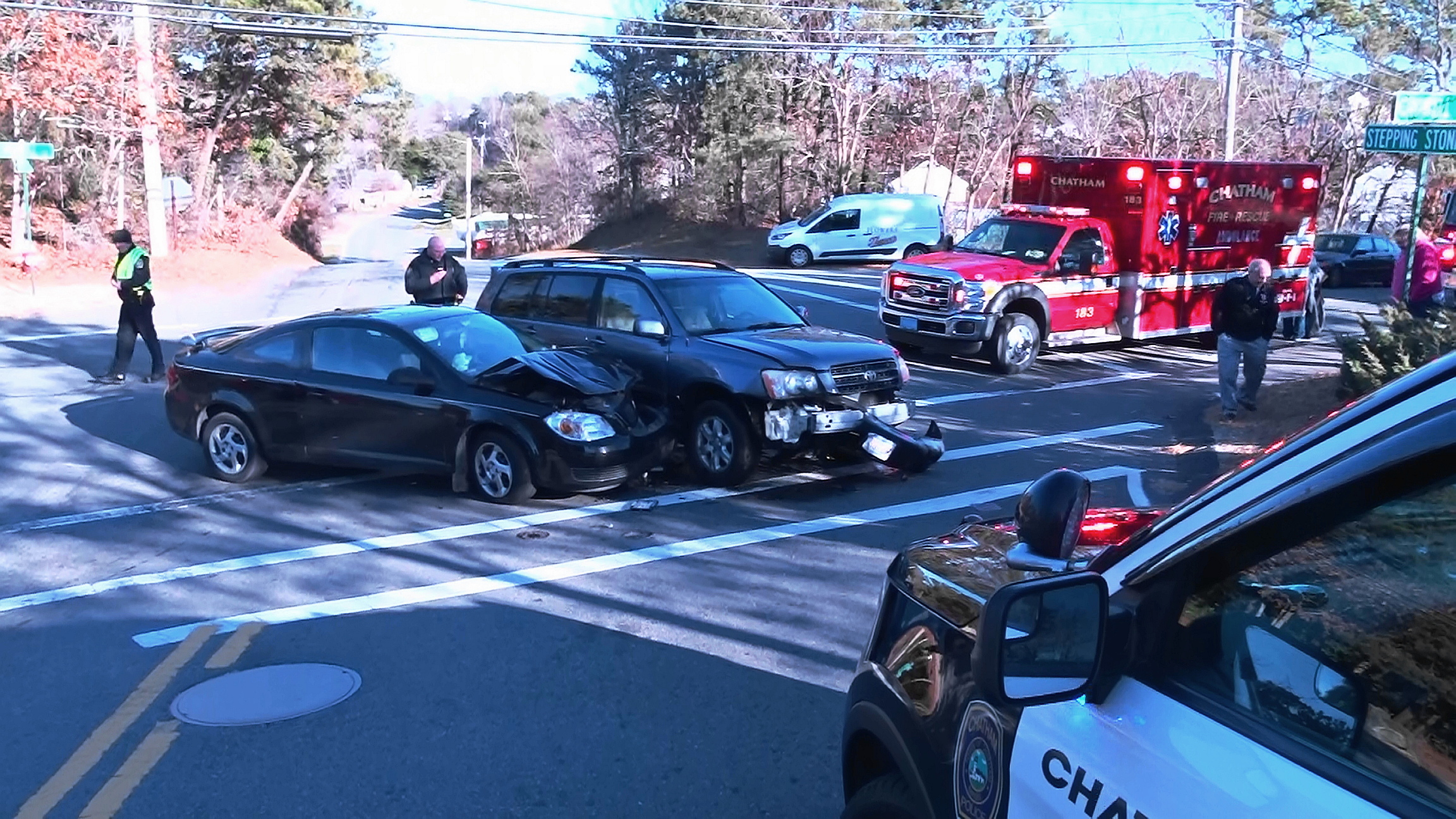 VIDEO Twovehicle crash in Chatham