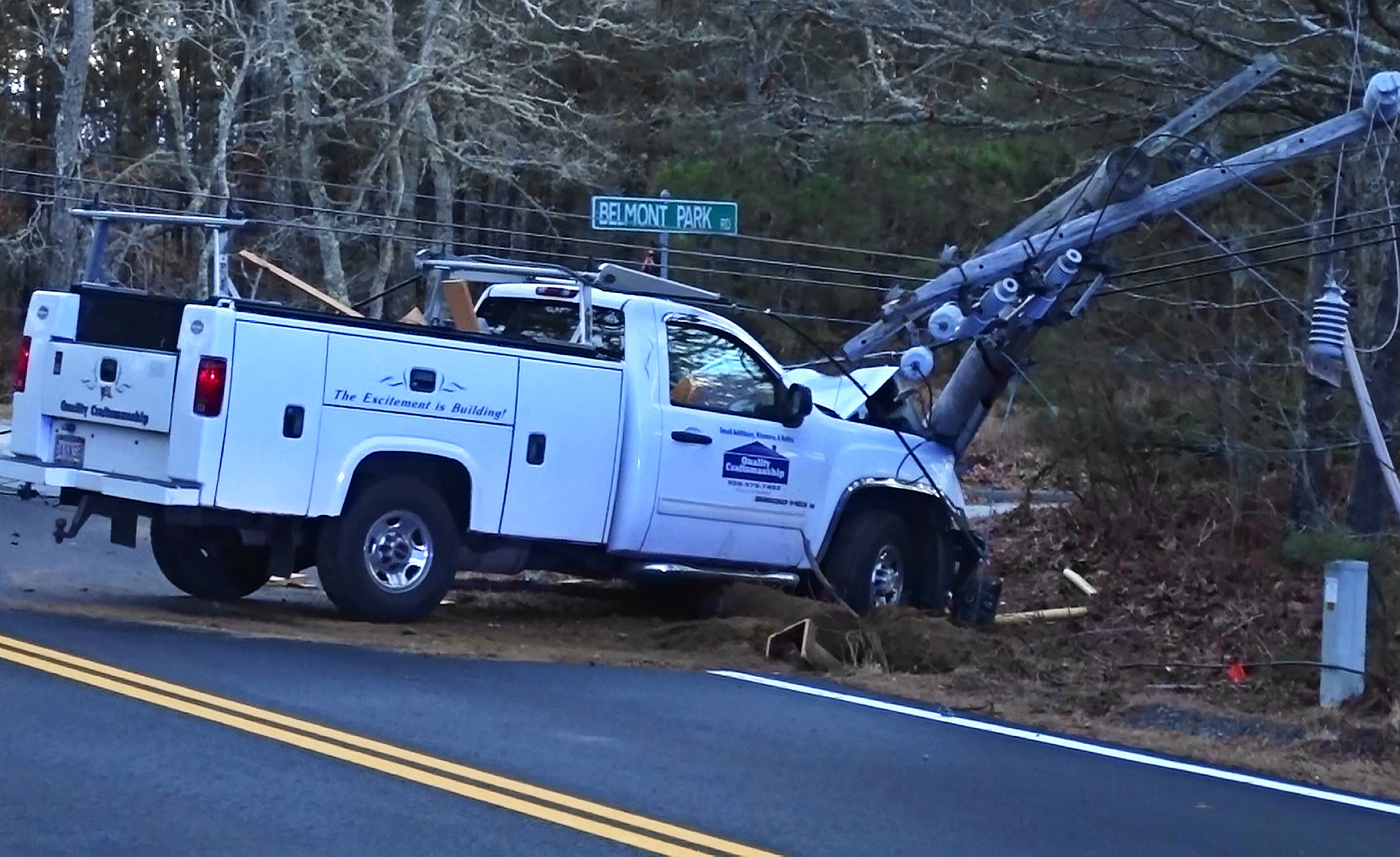Video report Car vs pole crash knocks out power in Brewster