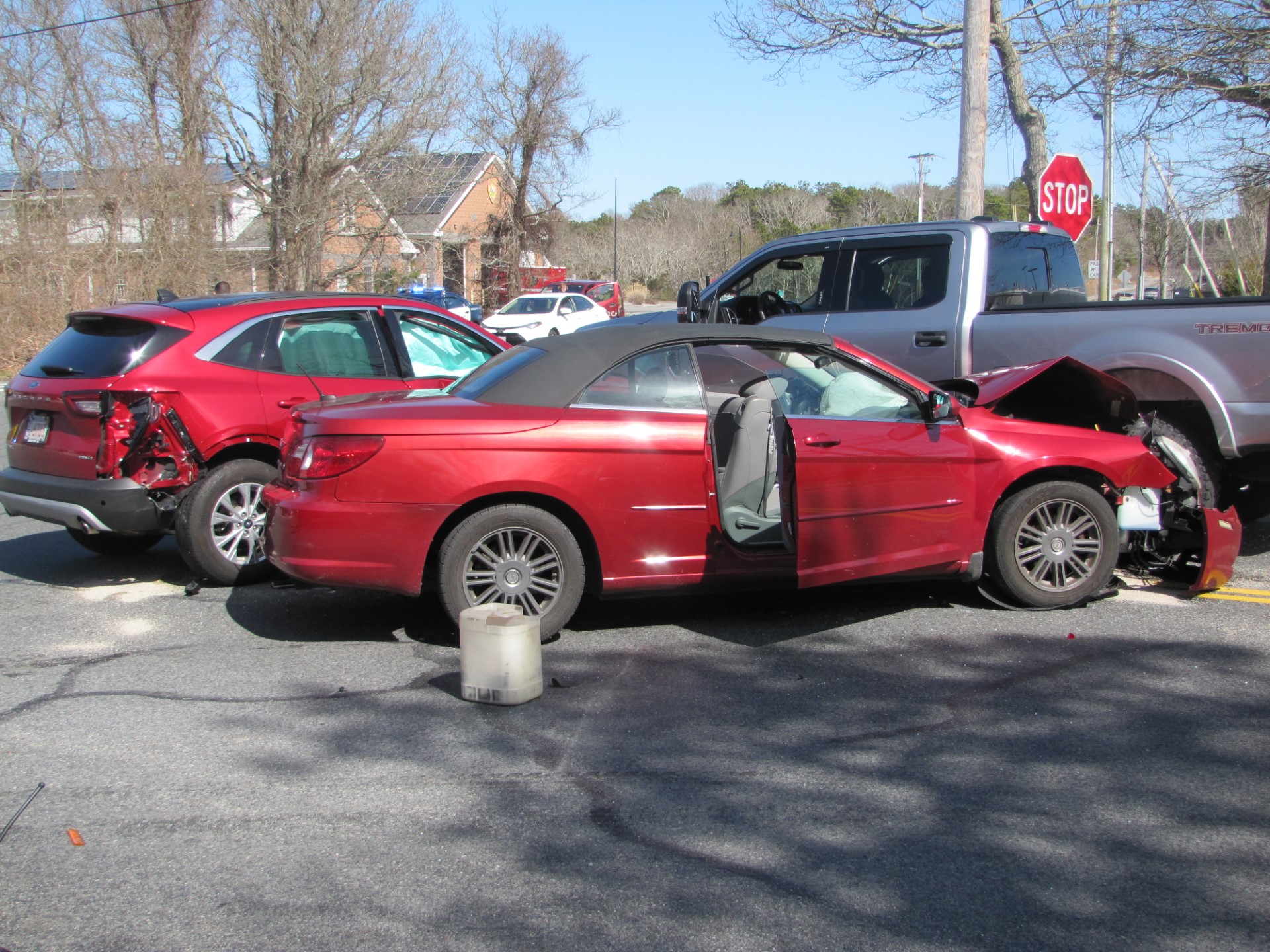 No injuries after threevehicle crash in Yarmouth