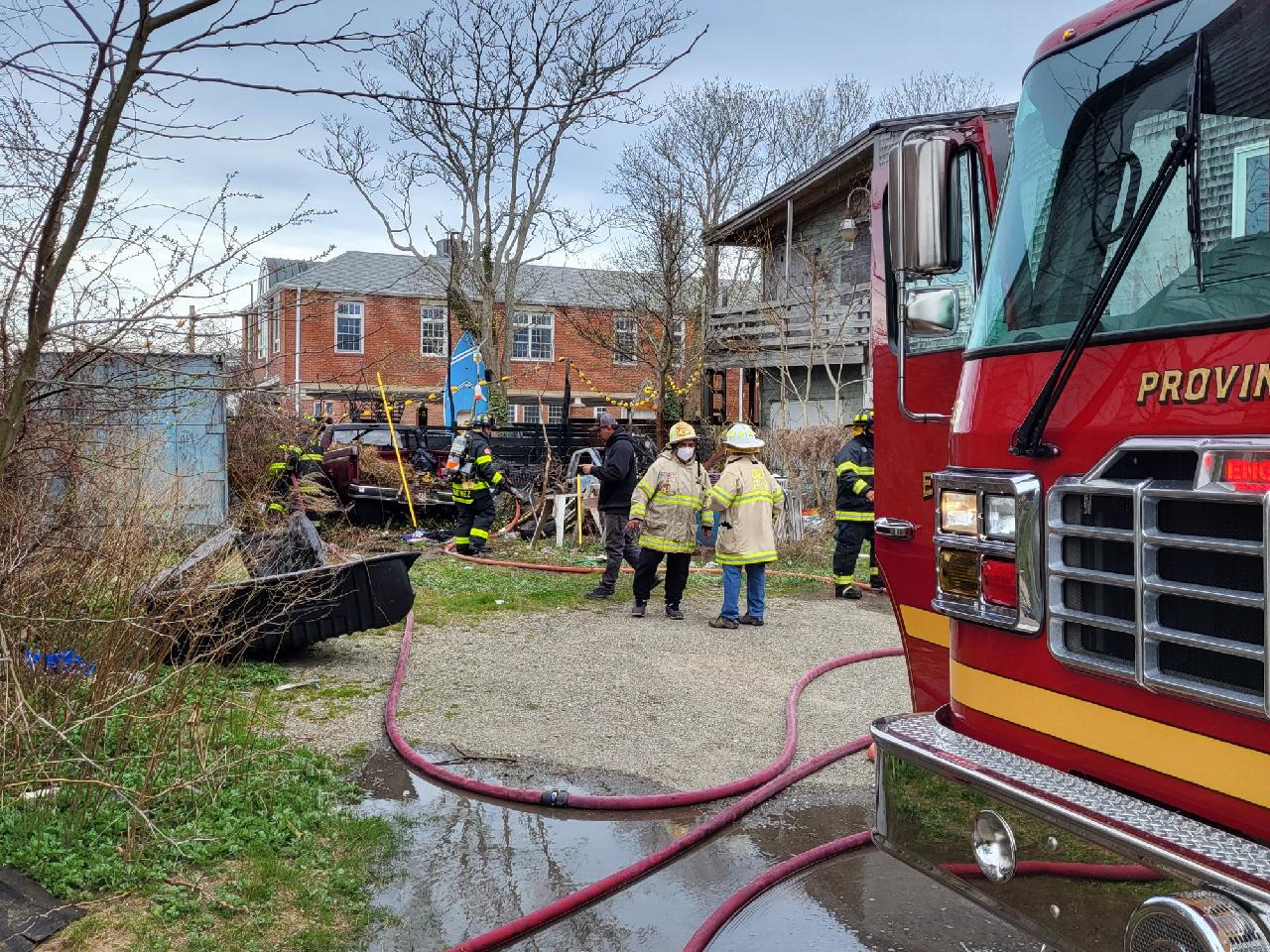 New video Several vehicles burn in Provincetown