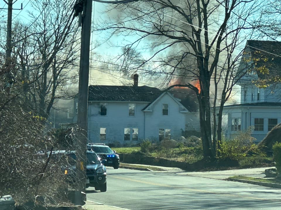Updated Wareham firefighters battle threealarm fire