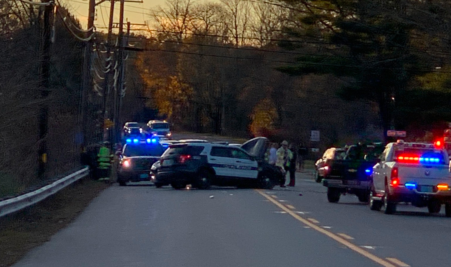 Wareham cruiser in crash, separate rollover crash both jam traffic on