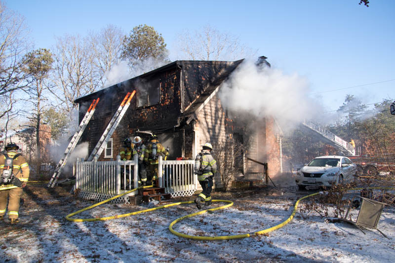 Fully involved house fire in Falmouth