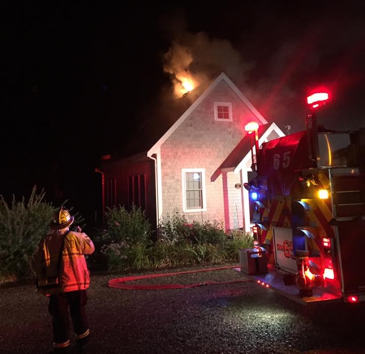 Video Lightning sparks early morning house fire in Orleans