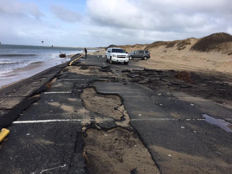 CWN coverage of the major nor'easter part 6Nauset Beach erosion, Dennis damage, Herring Cove