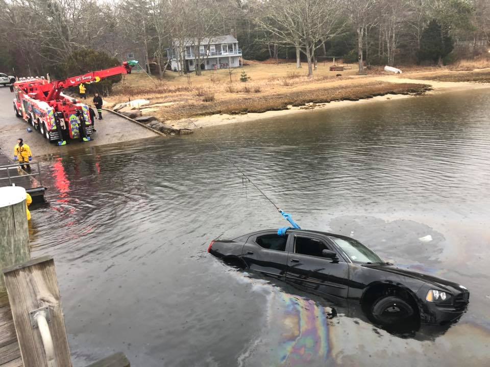 Car found submerged at Wareham boat ramp