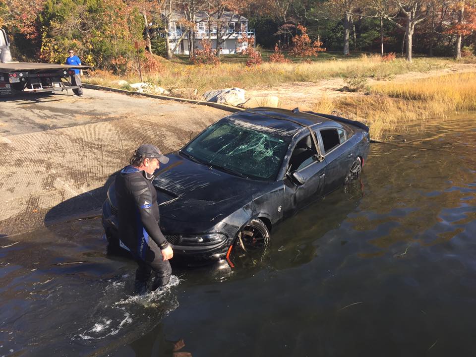 Car pulled from water in Wareham