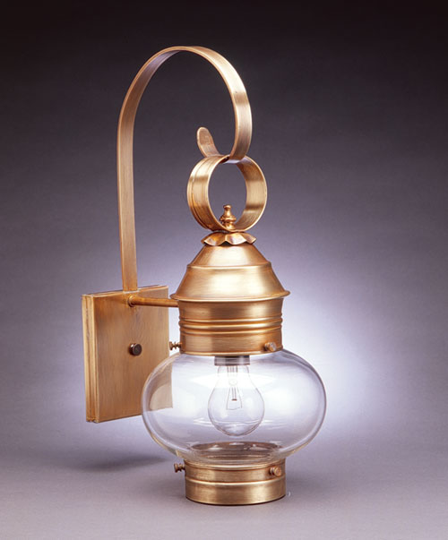 CCL2031 8" Glass Cageless Onion Wall Lantern Cape Cod Lanterns