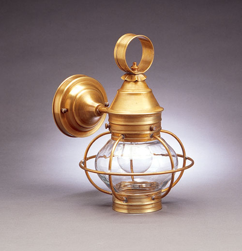 CCL2515 6" Glass Onion Wall Lantern Caged Cape Cod Lanterns
