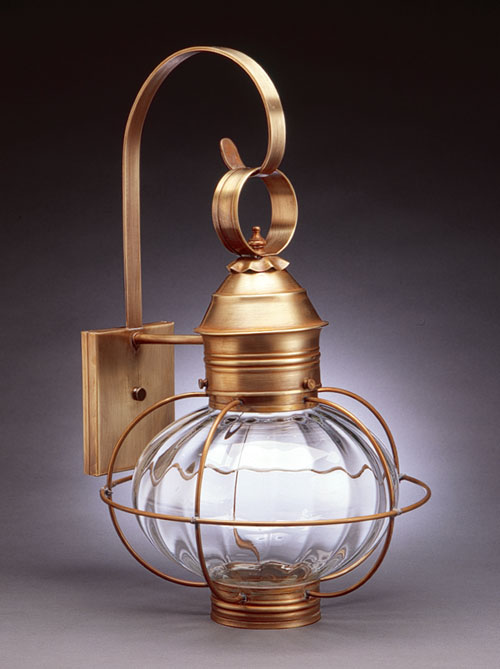 CCL2541 10" Glass Onion Wall Lantern Caged Cape Cod Lanterns