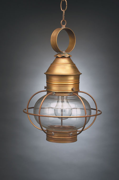 CCL2532 8" Glass Onion Hanging Lantern Caged Cape Cod Lanterns