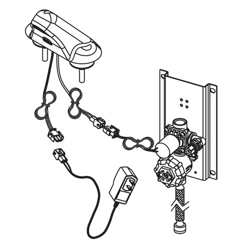 Ligature Resistant Sensor Activated hands free Faucet 4 Inch Centerset