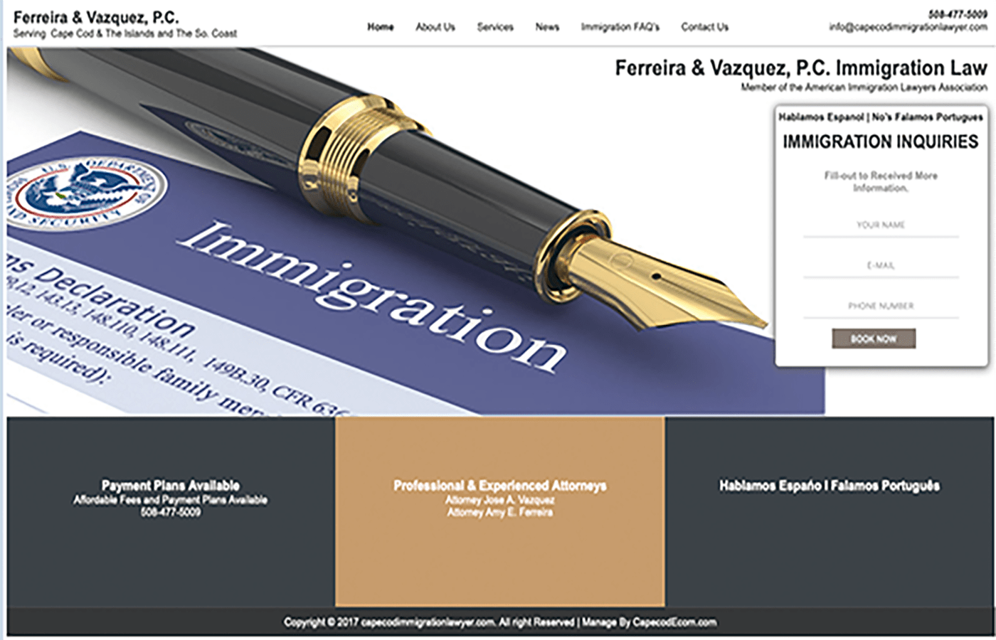 Cape Cod Immigration Law Cape Cod  Development  Designers