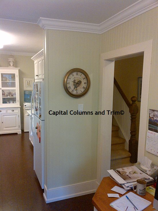 Bead Board Wainscoting Capital Column