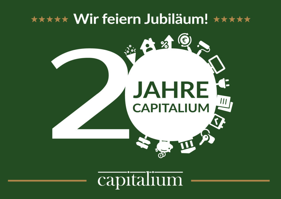 20jähriges Firmenjubiläum von Capitalium Capitalium Baufinanzierung