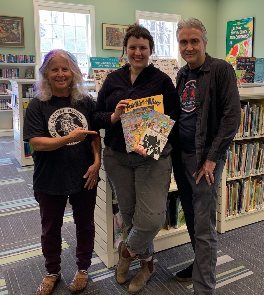 Blues Book Donation to Kinderhook Public Library Capital Region Blues