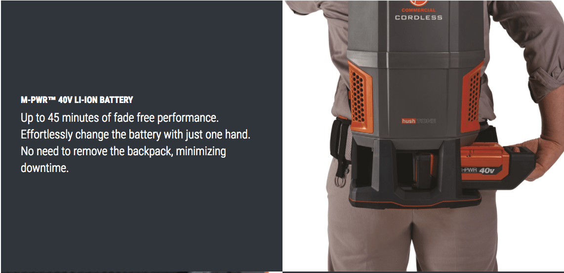 Hushtone 6Q Cordless Backpack Vacuum