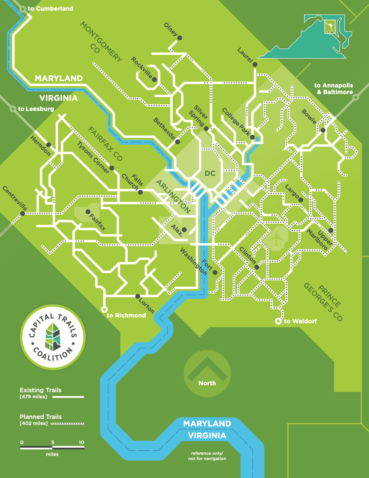 Capital Trails Network Diagrammatic Map March 2021 Capital Trails